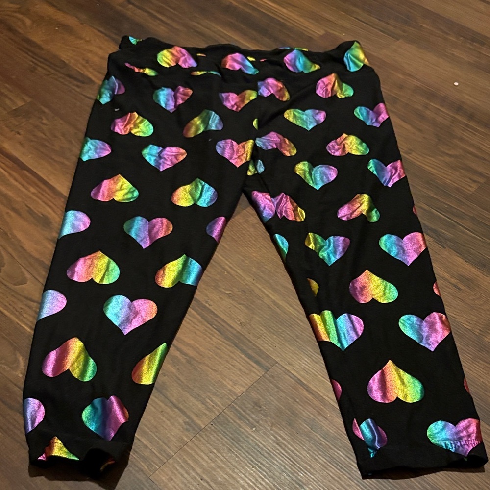 Colorful Heart Pattern women’s  Leggings